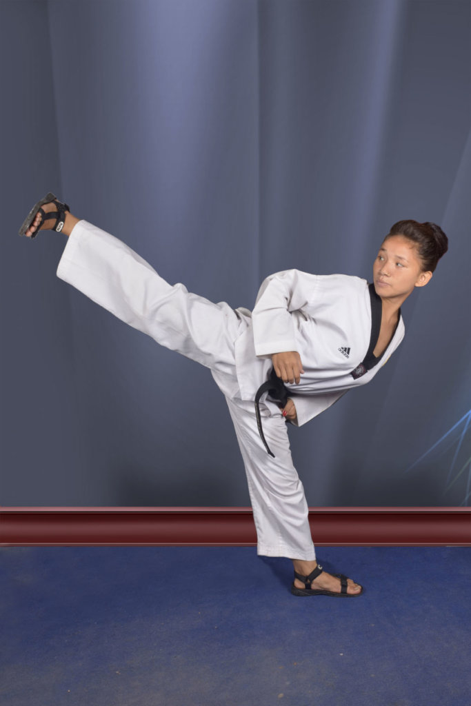 Kicking her way to the top!