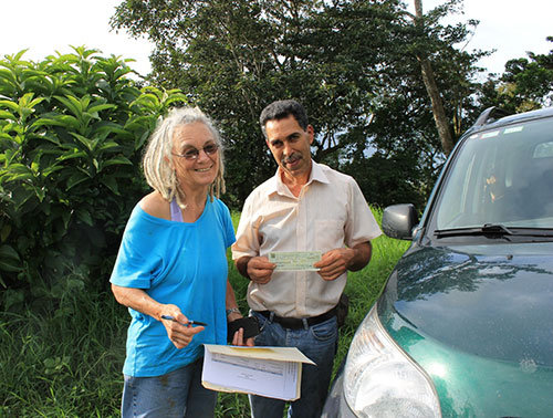 Mariano receiving his annual PES check
