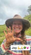 Our commited leader Jenny gets her hands busy