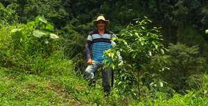 Jose with his 1 year old Tree