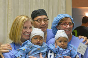 Children's Hospital of Philadelphia team w/ twins