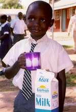 Child drinking milk
