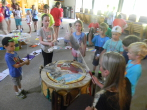 Water and Drum Program at Kid's Camp - Colorado