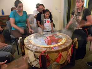 Drumming in Navajo land