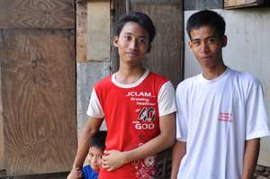 These brothers are among those affected by floods