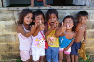 Kids playing at the library