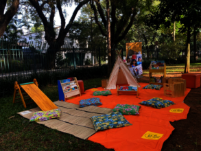 Our libraries has early childhood furniture.