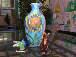 These works Ilya made in the pottery