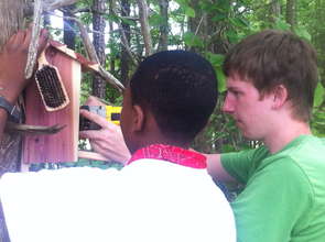 Adam and Adrian attaching the box