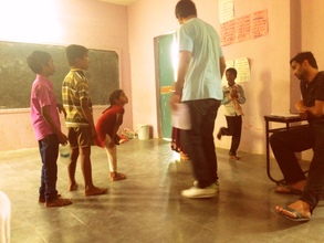 Students with their acting coaches from Samahaara