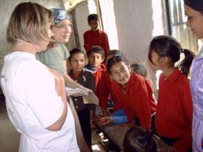 Students Interaction with volunteers