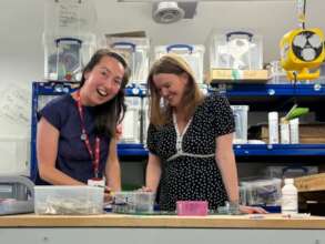 Colleagues Yuki and Rachel at RPF HQ