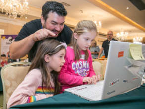 Young coders at Dojocon