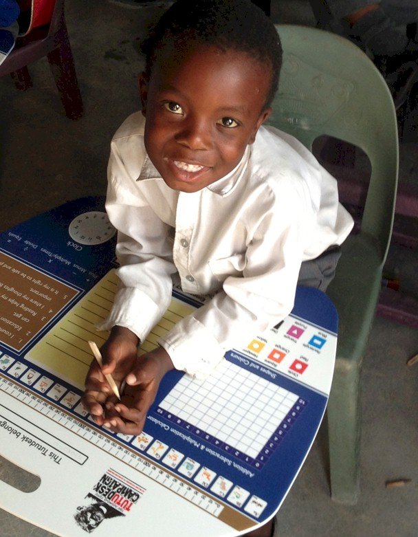 Provide 2,000 Tutudesks to children in Africa