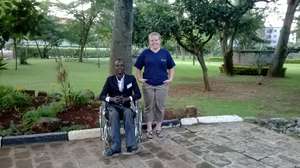 Our fabulous trainer and a training participant