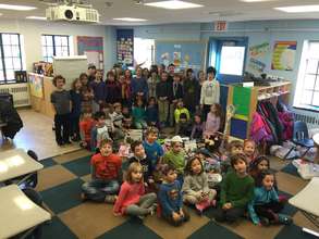 CARMEL STUDENTS WITH SOME GIFTS PURCHASED