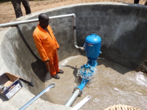 Building wells and installing pump