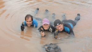Collecting rare wild mussels for captive breeding