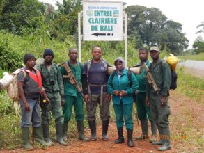 Anti-poaching patrol in Dja Biosphere Reserve