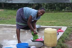 Washing after carrying water from the stream