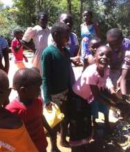 Children enjoying the first day of tap water