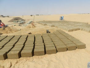Bricks being made for school building project