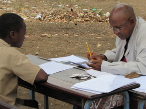 A 4th grade student is tested in math.