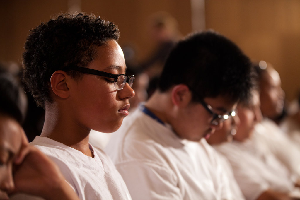 Teach meditation to 50 transitional youth