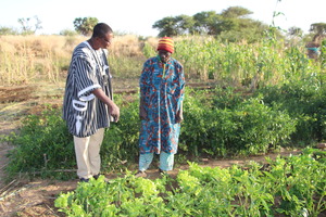 INERA PhD and Farmer in desert village