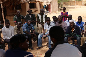 GWGL Team Listening to Villagers Wanting RCBasin