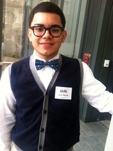 A student dresses to impress for the competition.