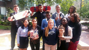 students with their business prototypes