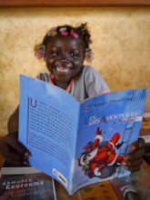 A reader in Niankorodougou library