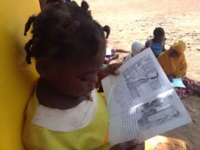 Reading a book