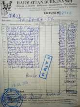 Receipt for $75 worth of books