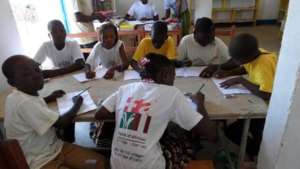 Reading camp in Sebba village, October, 2016