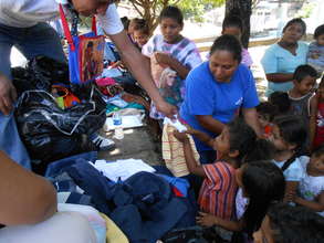 A kid receiving your help from us!