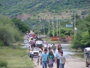 Flood victims looking for shelter