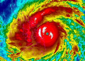NOAA radar of Typhoon Haiyan