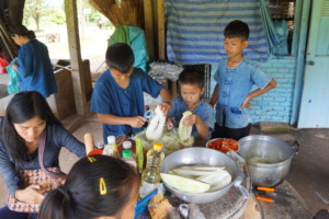Students Cooking Lunch