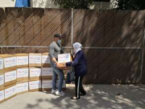 Distributing Food Kits