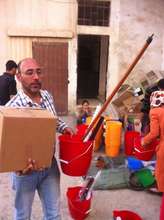 Families receive hygiene kits