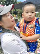 HyungJun w/ his house mom during the camping trip