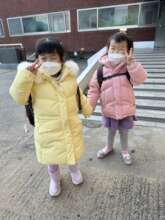 KKOOM's former preschool scholars Minnie & Harmony