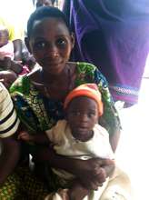 A mother and child enrolled in the program