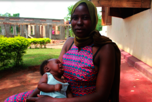 Mom Shamim & baby Swadiq visiting the Birth House.