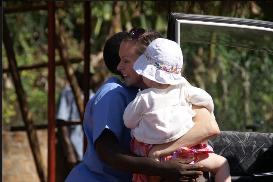 Natalie & her daughter on her last Shanti visit