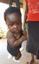 Baby getting weighed