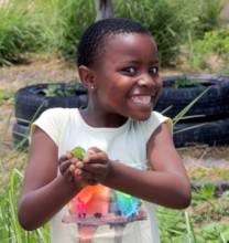 Learning about Food4Life. I LOVE this photo!
