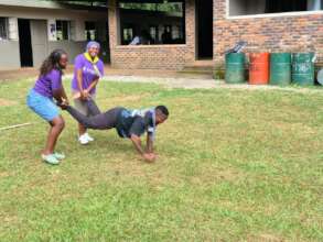 Out door work disguised as fun!